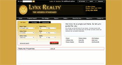 Desktop Screenshot of lynxrealty.com